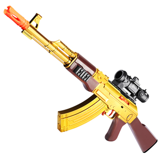 AK47儿童玩具枪阿卡47抛壳发射软弹枪突击步枪吃鸡男孩装备带刺刀