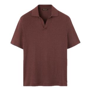 LoroPiana/诺悠翩雅男士短袖Polo衫真丝无扣优雅剪裁Mazzorbo新款