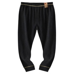 巴士娃胖男童秋裤加肥加大秋冬高腰宽松打底裤中大童加厚保暖绒裤