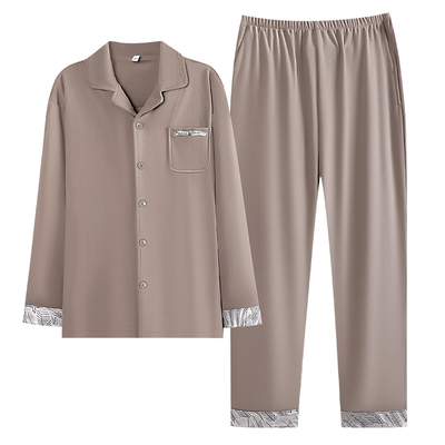 都市丽人秋冬加绒保暖男士睡衣