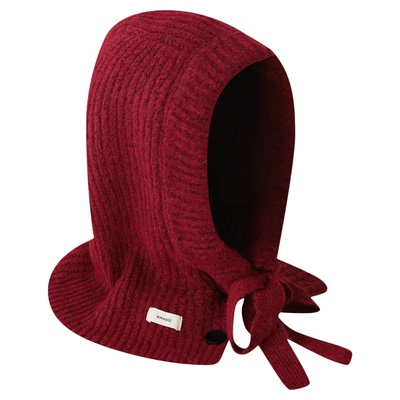 林小橘保暖针织包头帽围脖一体