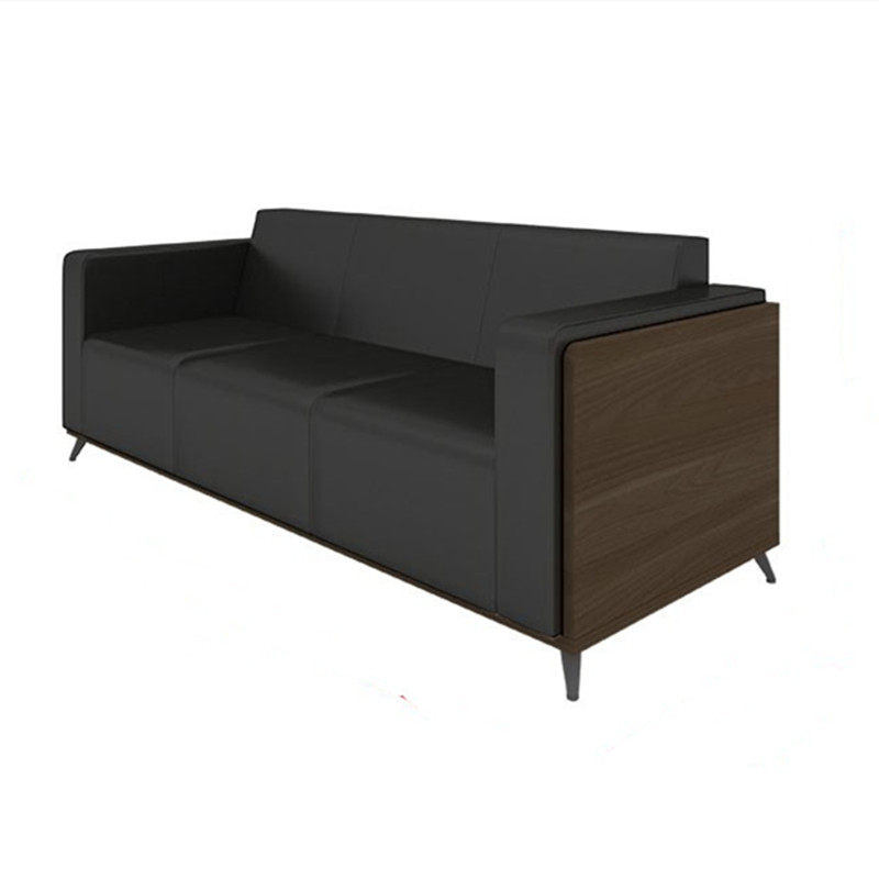 欧漫品质茶几单人位皮艺办公沙发