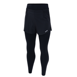 UTO悠途二合一运动速干裤男跑步压缩裤子女户外徒步防走光打底裤