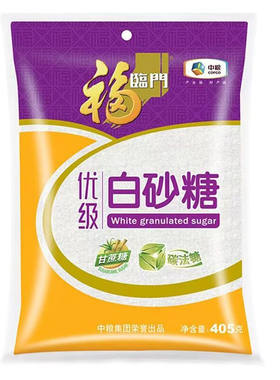 中粮福临门优级白糖405g家用烘焙白砂糖调味绵白糖