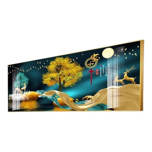 包安装客厅墙壁装饰画大气沙发背景墙挂画山水画卧室床头单幅壁画