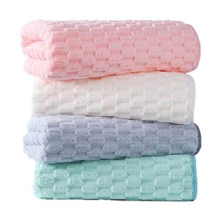 毛毛雨毛巾浴巾三件套2025新款比纯棉全棉吸水洗澡家用干发帽厚女