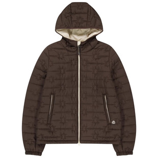 韩国潮牌coyseio秋冬可爱星星绗线拉链连帽外套排骨棉服棉衣女ins