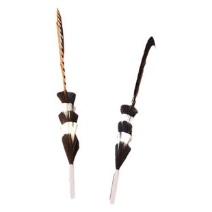 灵羽舞蹈道具戏曲头饰翎羽翎子翎毛道具儿童舞台表演道具翎子道具