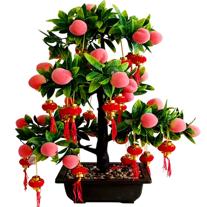 假花塑料盆栽客厅干花摆件仿真花