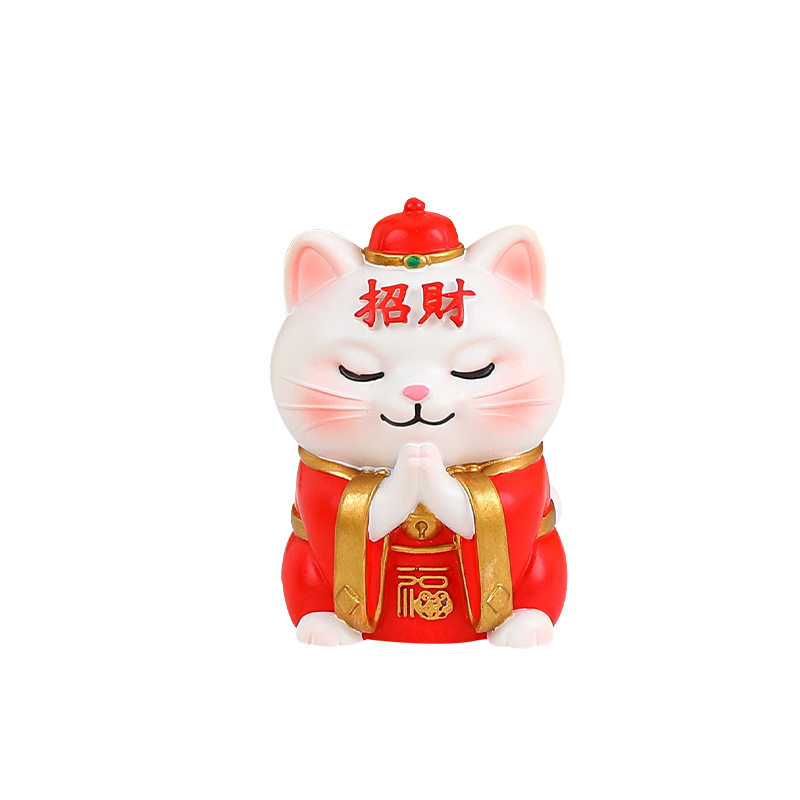暴富柴犬招财猫吉祥桌面摆件