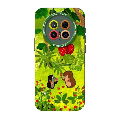 带挂绳草莓鼹鼠适用vivox300pro手机壳vivox200mini绿色x100s新款ultra卡通可爱x90液态硅胶80镜头7060保护套