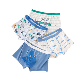 儿童莫代尔6内裤7男孩男童8男生9平角四脚10底裤头12岁11男生短裤