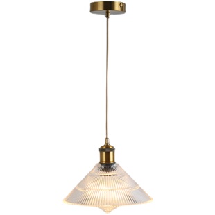 北欧玻璃吊灯创意咖啡厅吧台个性工业风复古奶茶店铺餐桌小吊灯饰