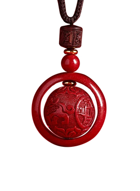 【已过香香】朱砂貔貅招财吊坠