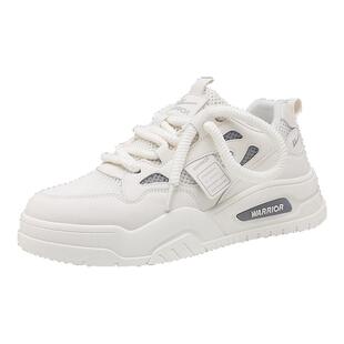 回力小白鞋男2025新款男鞋夏透气网面厚底增高板鞋休闲运动鞋男款