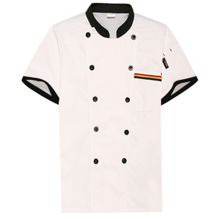 餐厅厨师工作服短袖女夏季透气酒店饭店餐饮厨房工衣服装冬季长袖