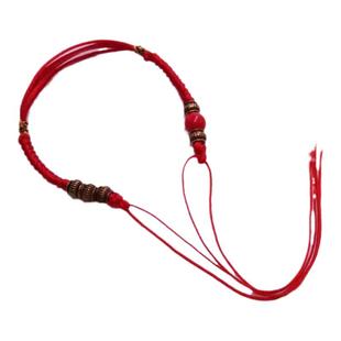 可穿铜钱半成品可自系手工红绳男女婴儿童手链脚链挂绳diy平安扣