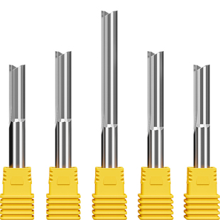 威特6mm双刃直槽铣刀密度板木工开槽铣刀钨钢铣刀数控雕刻机刀具