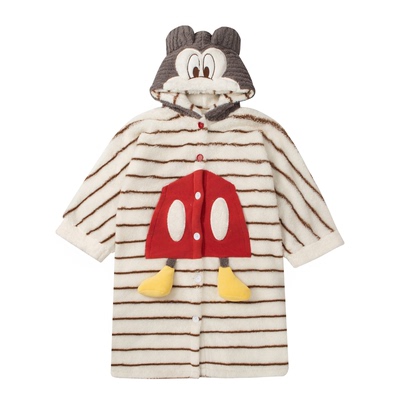 儿童珊瑚绒睡衣秋冬季加厚女孩法