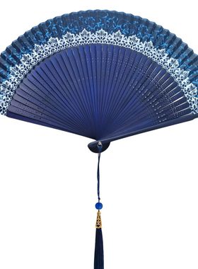 新中式旗袍小折扇女士古风扇子