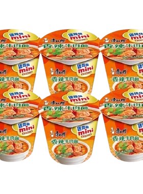 康师傅户外香辣牛肉面迷你桶