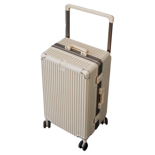 袋鼠耐用型行李箱pc材质2025新款三七分深仓大容量款宽拉杆皮箱子