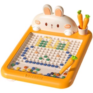 兔子磁性运笔画板儿童磁力控笔玩具婴幼儿宝宝家用可擦消除画画板