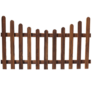 户外庭院院墙围栏防腐木栅栏门木头花园护栏草坪栏杆绿化带篱笆