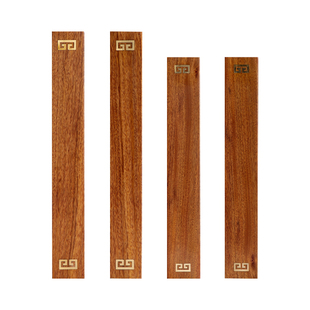 适意朝迎镇尺实木一对镇尺33cm压纸书法镇尺木毛笔大号小号镇尺镇纸多功能复古桌面摆件文房四宝用品礼盒