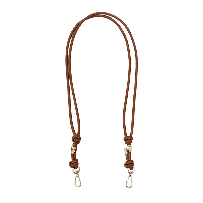 pu圆形车皮线单肩斜背可调节包带手挽钩针包包手工DIY配件可伸缩