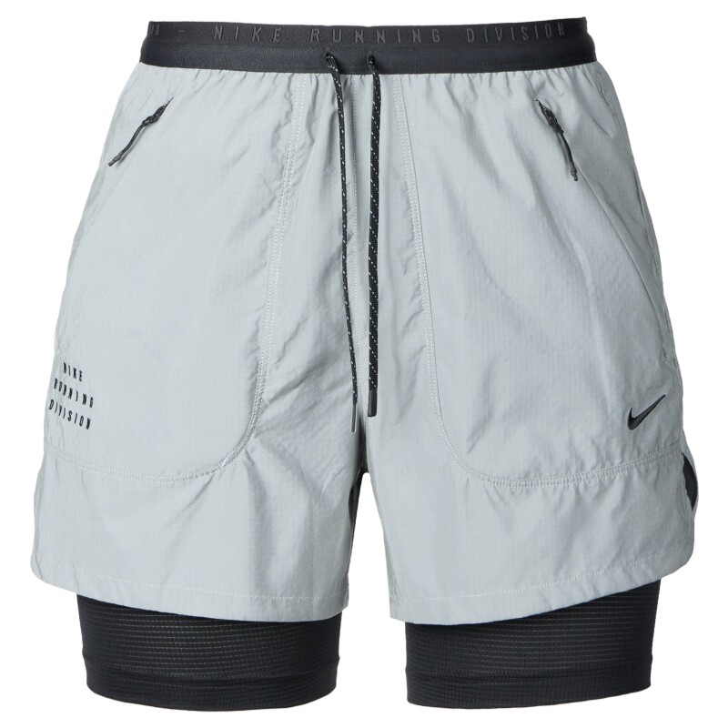 NIKE RUNNING男子运动训练健身反光二合一跑步速干短裤HM9064-035