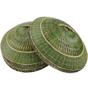 竹编锅盖 蒸饭双层锅盖竹盖子甑子盖窝盖 甑盖蒸子盖装饰竹盖子