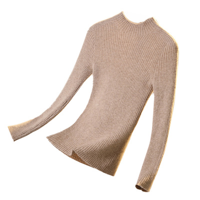 一线成衣半高领羊毛打底衫上衣