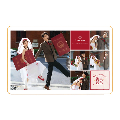 婚纱照定制相框情侣纪念照片