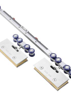 无边框钢化玻璃缓冲吊轨吊夹五金