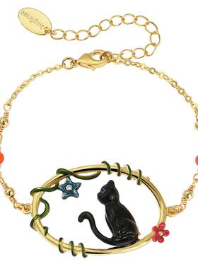 JuicyGrape原创设计猫咪手链女