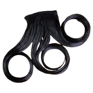 古装假发片古风青蛇刘海黑色高温丝戏曲造型装扮鬓角新娘旗袍贴片