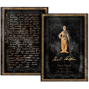 paperblanks佩兰克笔记本本子伟人手稿卓别林商务办公简约文具礼物礼品日记本记事本读书笔记摘抄手帐手账本