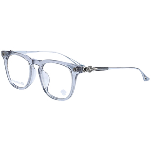 新品眼镜框架黑框素颜百搭个性款近视平光方形板材纯钛镜腿银男女