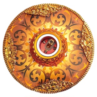 创意欧式E27螺口灯座个性餐厅家用吸顶灯底座大底盘LED球泡灯头座