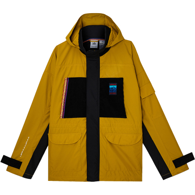 Adidas/阿迪达斯官方正品三叶草山地印花男子运动夹克外套GV0928