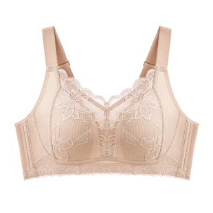 千奈美稳提拉大胸显小内衣全罩杯薄款收副乳防下垂兔耳朵全包文胸