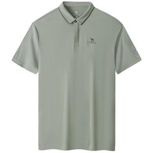 [远航]骆驼户外速干polo衫男女短袖t恤夏季翻领宽松登山运动上衣