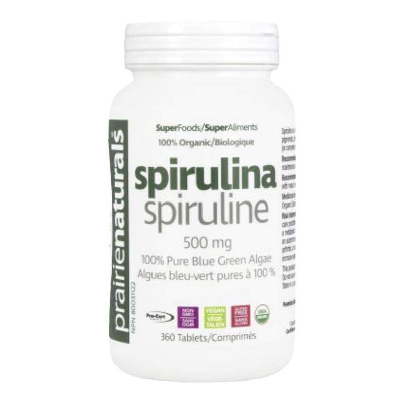 加拿大 Prairie Naturals Spirulina 有机螺旋藻 360粒