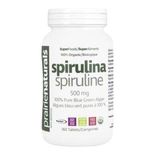 加拿大 Prairie Naturals Spirulina 有机螺旋藻 360粒