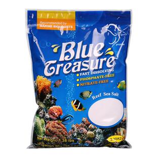 蓝色珍品珊瑚盐蓝珍盐海水盐软体硬骨海缸专用盐海水纯鱼盐海盐勺