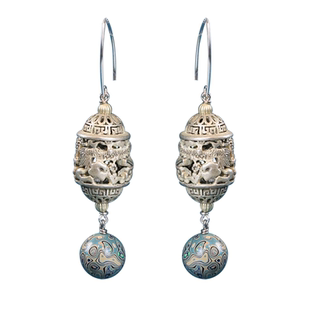 山印集【月明遗珠】非遗大漆耳环耳坠明朝中式民族风苗族气质耳饰