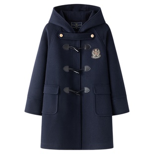 东京岁时记jk大衣冬装学院风毛呢外套呢子冬季牛角扣大衣莱克学院