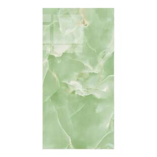 广东佛山绿色奢石地砖750x1500亮面瓷砖酒店大堂通体大理石地板砖