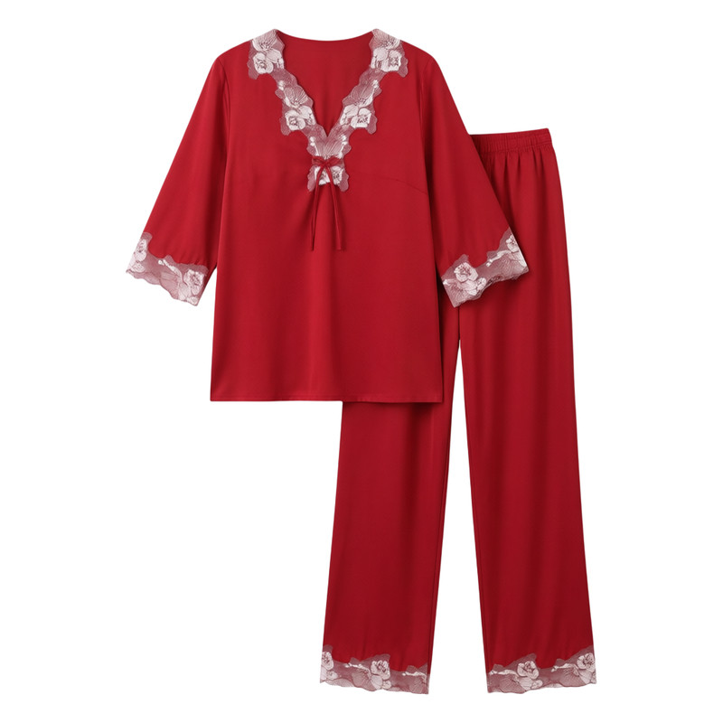 真丝睡衣女冰丝高级感丝绸家居服